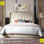 Lit capitonné - 001# - palazzo beige 1.80m