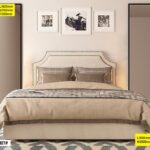 Lit capitonné - 107# - palazzo beige 1.80m