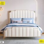 Lit capitonné - 810# - palazzo beige 1.80m