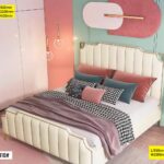 Lit capitonné - 810# - palazzo beige 1.50m