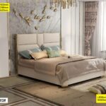 Lit capitonné - 813# - palazzo beige 1.50m