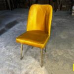 Chaise De Table À Manger Jaune Or