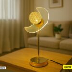 Abat-Jour - Lampe Orbite Cristal Doré