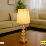 Abat-Jour - Lampe Cristal  Doré