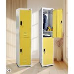 Vestiaire De Rangement Jaune 180Cm