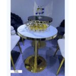 Table Basse Blanche Design Compacte 60X60 Cm
