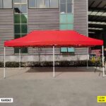 Tente Extérieure 3X6M Rouge Et Bleue Abri Pliable Pour Marché Et Événements