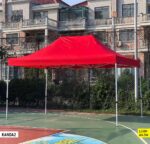 Tente Extérieure 3X4,5M Rouge Et Bleue Abri Pliable Pour Marché Et Événements