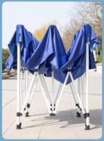 Tente Extérieure 2X2M Rouge Et Bleue Abri Compact Pour Marché Et Événements – Image 3