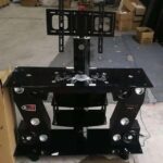 Table Tv Avec Baffles Noir Meuble Tv Design Avec Système Audio Intégré