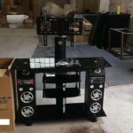 Table Tv Avec Baffles Noir Meuble Tv Moderne Avec Son Intégré