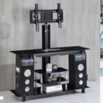 Table Tv Avec Baffles Noir – Meuble Tv Moderne Avec Son Intégré